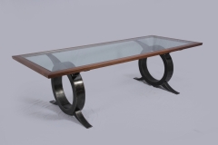 Modern Medieval Dining Table by Jarrett Maxwell - Geometric Innovations LLC